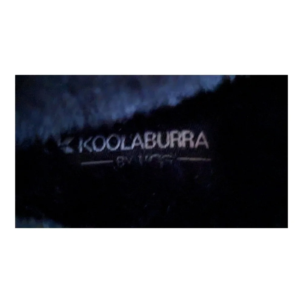 NEW Koolaburra (UGGS) Riley Sparkle Black Unisex Slipper, Size 3